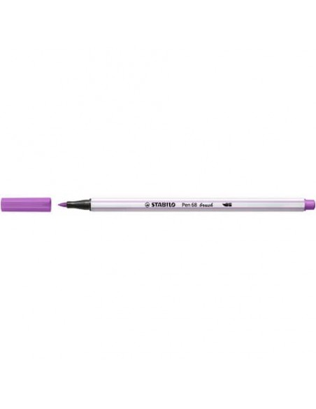 Pennarello Stabilo Pen 68 brush - punta a pennello - M 1 mm prugna 568/60
