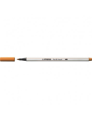 Pennarello Stabilo Pen 68 brush - punta a pennello - M 1 mm ocra scuro 568/89