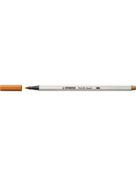 Pennarello Stabilo Pen 68 brush - punta a pennello - M 1 mm ocra scuro 568/89