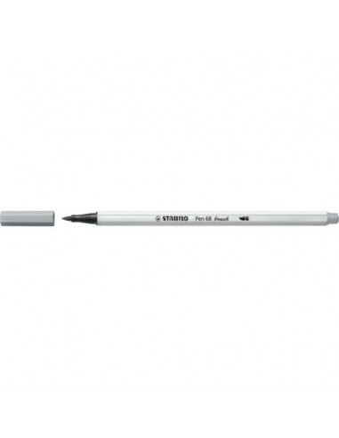 Pennarello Stabilo Pen 68 brush - punta a pennello - M 1 mm grigio freddo medio - 568/95
