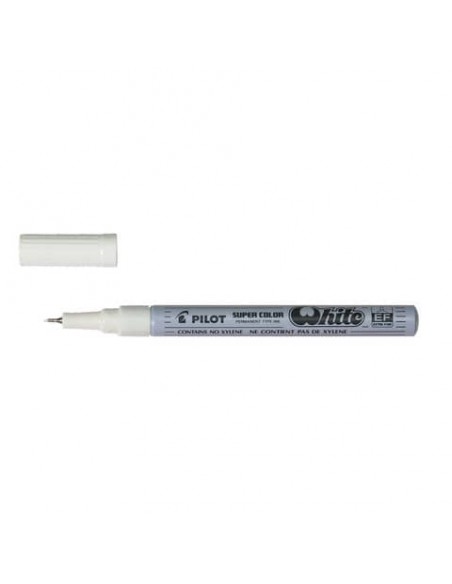Marcatore a vernice Pilot Super Color punta in fibra di acrilico 1 mm bianco - 002725