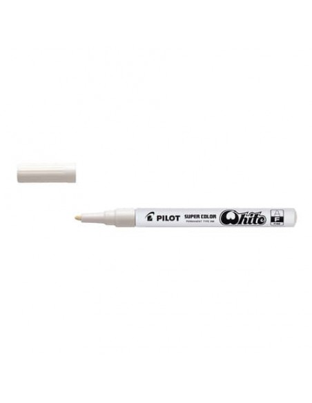 Marcatore a vernice Pilot Super Color punta in fibra di acrilico 3 mm bianco - 002435