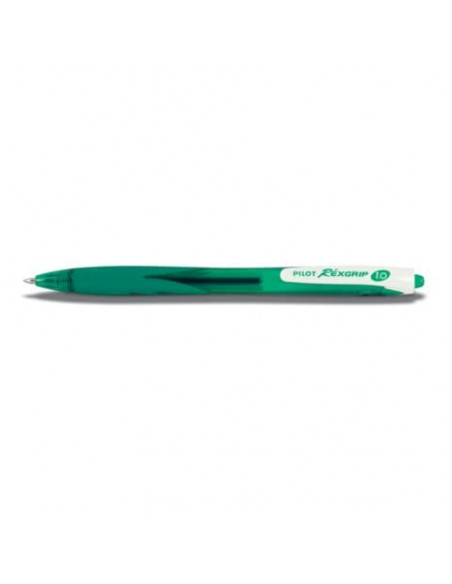 Penna a sfera ecologica Pilot Rexgrip Begreen ricaricabile 1 mm tratto M verde - 040013