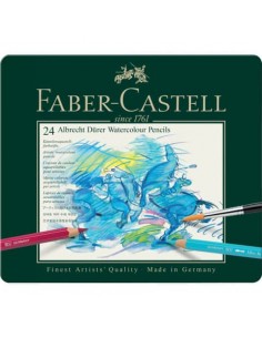 Matite acquerellabili Faber Castell Albrecht Dürer colori assortiti - conf. 24 pezzi - 117524