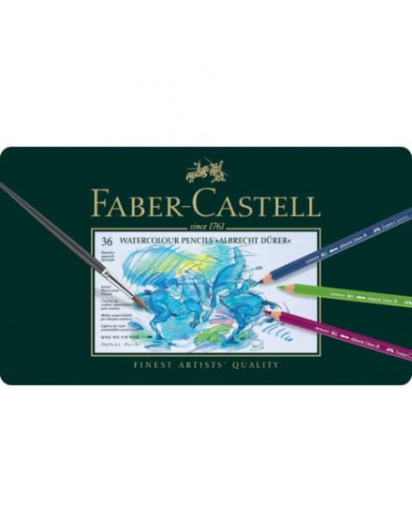 Matite acquerellabili Faber Castell Albrecht Dürer colori assortiti - conf. 36 pezzi - 117536
