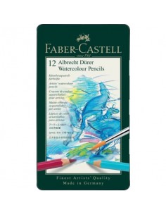Matite acquerellabili Faber Castell Albrecht Dürer colori assortiti - conf. 12 pezzi - 117512
