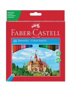 Matite colorate Faber-Castell Colour colori assortiti - conf. 48 pezzi - 120148