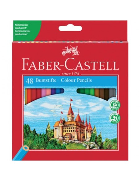 Matite colorate Faber-Castell Colour colori assortiti - conf. 48 pezzi - 120148