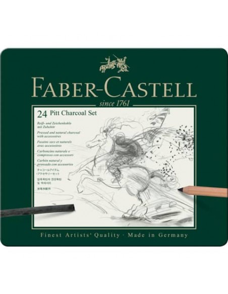 Set belle arti Faber Castell Monochrome charcoal - 112978