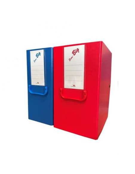 Cartella portaprogetti con bottone Euro-cart Euro Big - 25x35 cm dorso 20 cm - rosso - YCP-PPL20RO