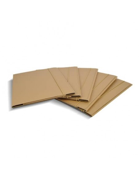 Cartellina con alette Euro-cart Eco Elite 25x35 cm con elastico conf. da 30 avana - CPEECO