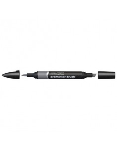 Pennarelli doppia punta Winsor&Newton Promarker brush cool grey 4 CG4 - 0204158