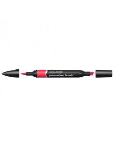 Pennarelli doppia punta Winsor&Newton Promarker brush red R666 - 0204209