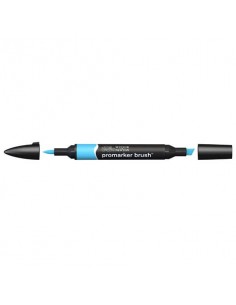 Pennarelli doppia punta Winsor&Newton Promarker brush sky blue B137 - 0204621