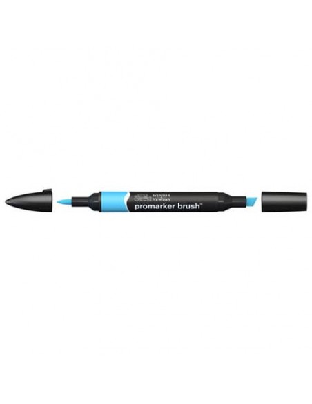 Pennarelli doppia punta Winsor&Newton Promarker brush sky blue B137 - 0204621