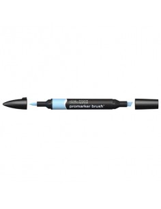 Pennarelli doppia punta Winsor&Newton Promarker brush cloud blue B318 - 0204378