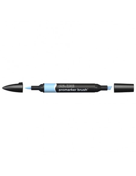 Pennarelli doppia punta Winsor&Newton Promarker brush cloud blue B318 - 0204378