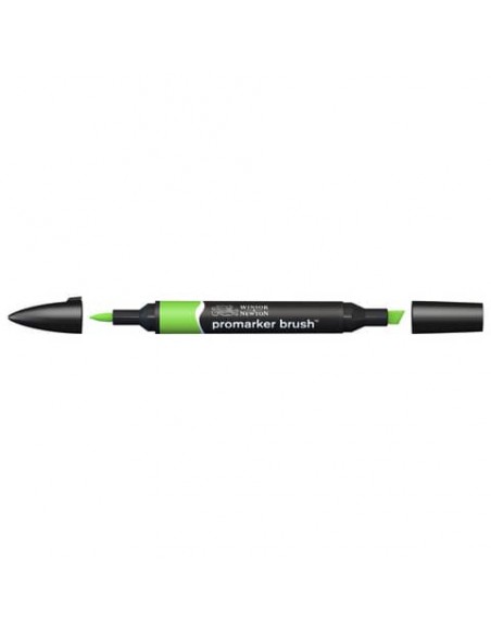 Pennarelli doppia punta Winsor&Newton Promarker brush bright green G267 - 0204069
