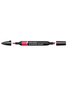 Pennarelli doppia punta Winsor&Newton Promarker brush ruby R455 - 0204170