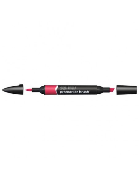 Pennarelli doppia punta Winsor&Newton Promarker brush ruby R455 - 0204170