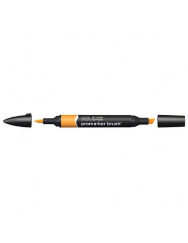 Pennarelli doppia punta Winsor&Newton Promarker brush amber O567 - 0204195