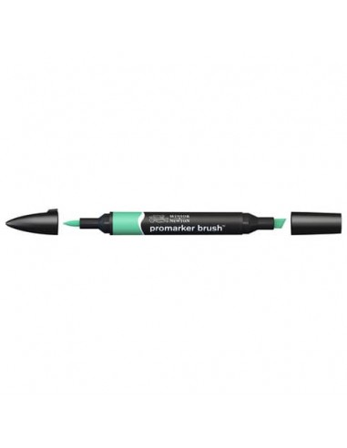 Pennarelli doppia punta Winsor&Newton Promarker brush mint green G637 - 0204223