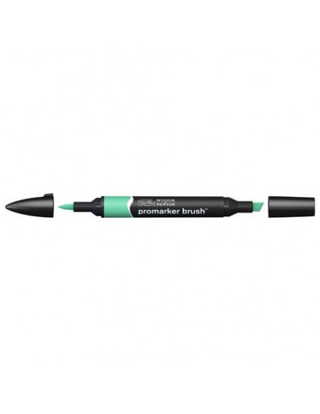Pennarelli doppia punta Winsor&Newton Promarker brush mint green G637 - 0204223