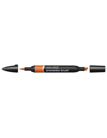 Pennarelli doppia punta Winsor&Newton Promarker brush saddle brown O345 - 0204332