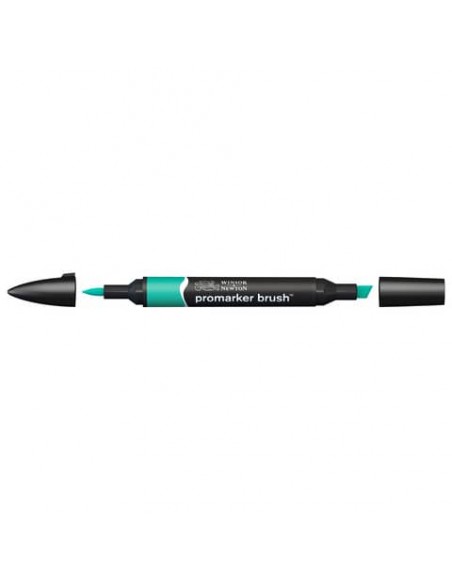 Pennarelli doppia punta Winsor&Newton Promarker brush ocean teal G956 - 0204377