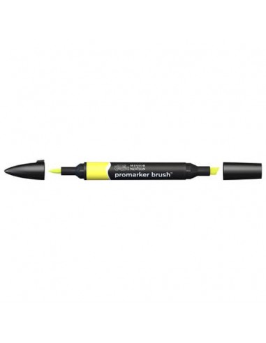 Pennarelli doppia punta Winsor&Newton Promarker brush lemon Y747 - 0204206