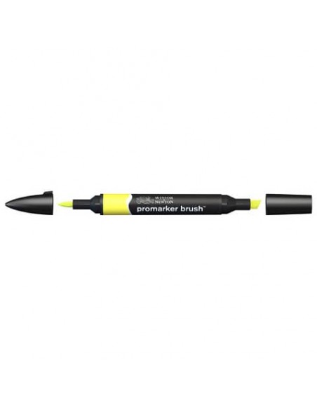 Pennarelli doppia punta Winsor&Newton Promarker brush lemon Y747 - 0204206