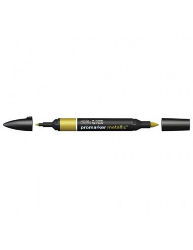 Pennarelli doppia punta Winsor&Newton Promarker metallic gold MT GOL - 0206689