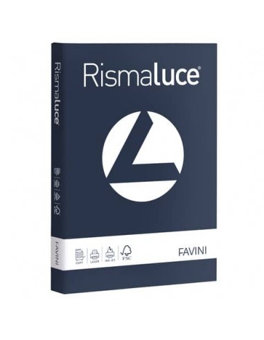 Carta colorata Favini Rismaluce colori forti 200 g/m² A4 - risma da 125 ff blu cobalto - A672114