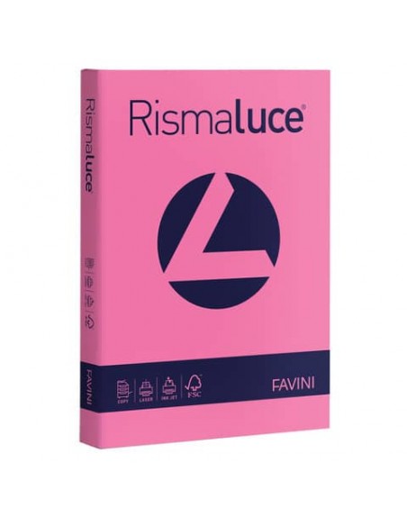 Carta colorata Favini Rismaluce colori forti 200 g/m² A4 - risma da 125 ff ciclamino - A67F104