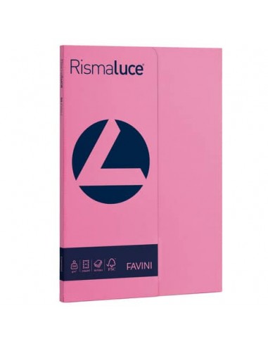 Carta colorata Favini Rismaluce colori forti 200 g/m² A4 - risma da 50 ff ciclamino - A69F544