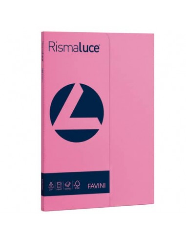 Carta colorata Favini Rismaluce colori forti 90 g/m² A4 - risma da 100 ff ciclamino - A69F144