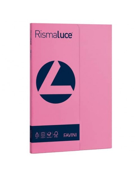 Carta colorata Favini Rismaluce colori forti 90 g/m² A4 - risma da 100 ff ciclamino - A69F144