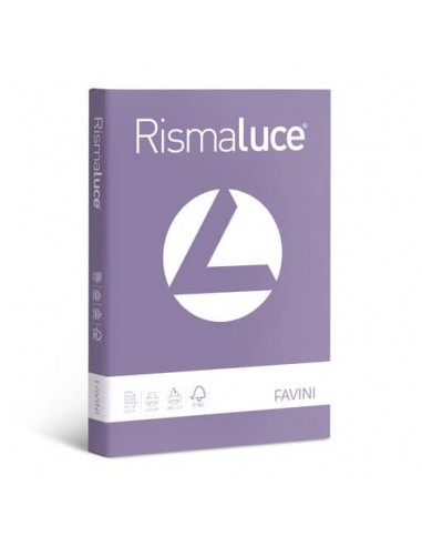 Carta colorata Favini Rismaluce colori forti 90 g/m² A4 - risma da 300 ff violetto - A66J304