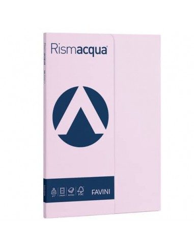 Carta colorata Favini Rismacqua colori tenui 200 g/m² A4 - risma da 50 fogli lilla - A699544