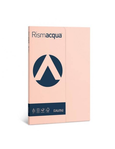 Carta colorata Favini Rismacqua colori tenui 90 g/m² A4 - risma da 300 fogli salmone - A665304