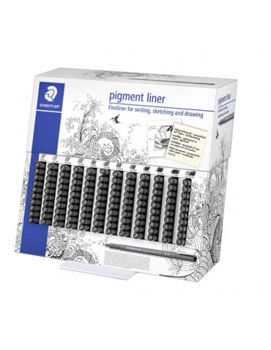 Espositore 120 fineliner Staedtler Pigment Liner tratti assortiti - 308 CA120
