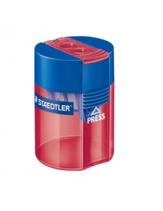 Espositore 10 temperamatite Staedtler in colori assortiti 2 fori + serbatoio - 512 006