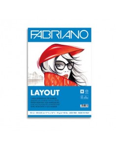 Blocco belle arti Fabriano Layout 75 g - 70 fogli A3 - 19100506