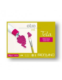 Blocco carta per pittura a olio TELA 300 g - 10 fogli 30x40 cm - 68003040
