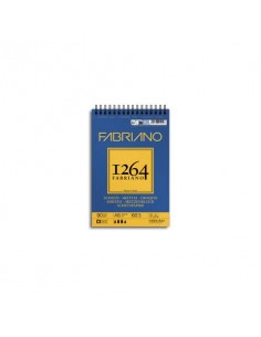 Blocco spiralato Fabriano 1264 schizzi 90 g 60 fogli A5 - spirale lato corto - 19100636