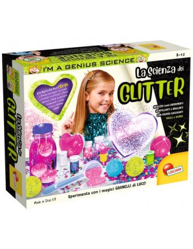 Gioco in scatola Lisciani I'm a Genius Laboratorio Scienza dei Glitter - 77007