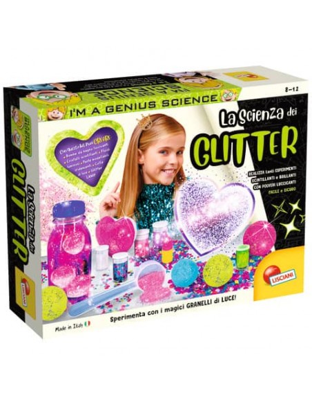 Gioco in scatola Lisciani I'm a Genius Laboratorio Scienza dei Glitter - 77007