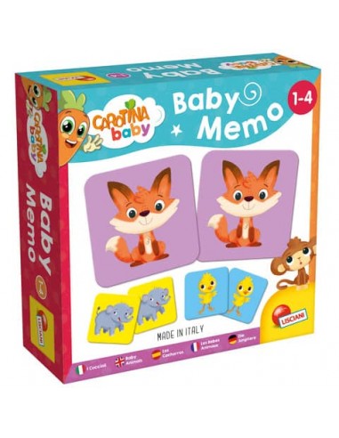 Gioco in scatola Lisciani Carotina Baby Memo Cuccioli - 80052
