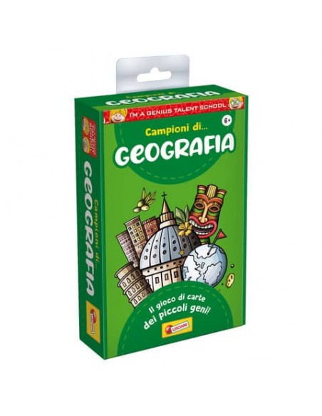 Gioco in scatola materie scolastiche I'm a Genius Geografia - 92307