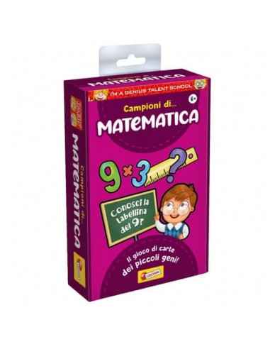 Gioco in scatola materie scolastiche I'm a Genius Matematica - 92284